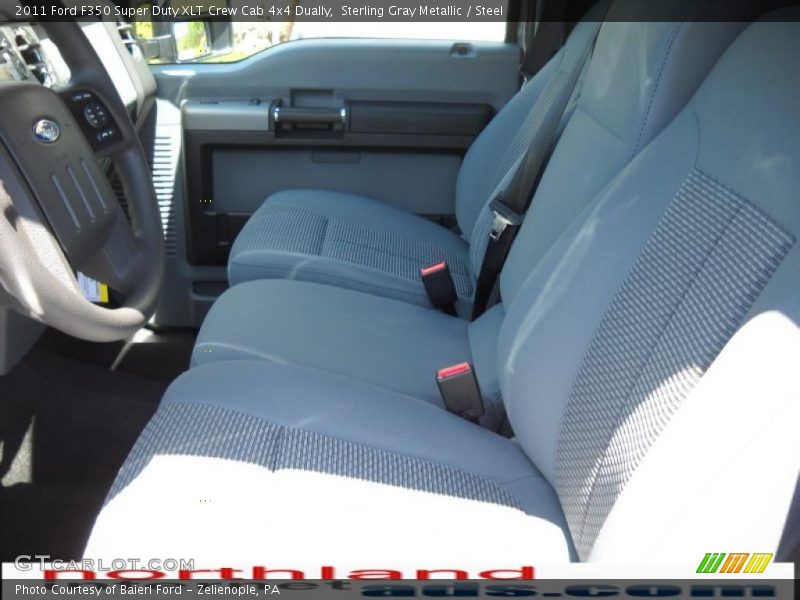 Sterling Gray Metallic / Steel 2011 Ford F350 Super Duty XLT Crew Cab 4x4 Dually