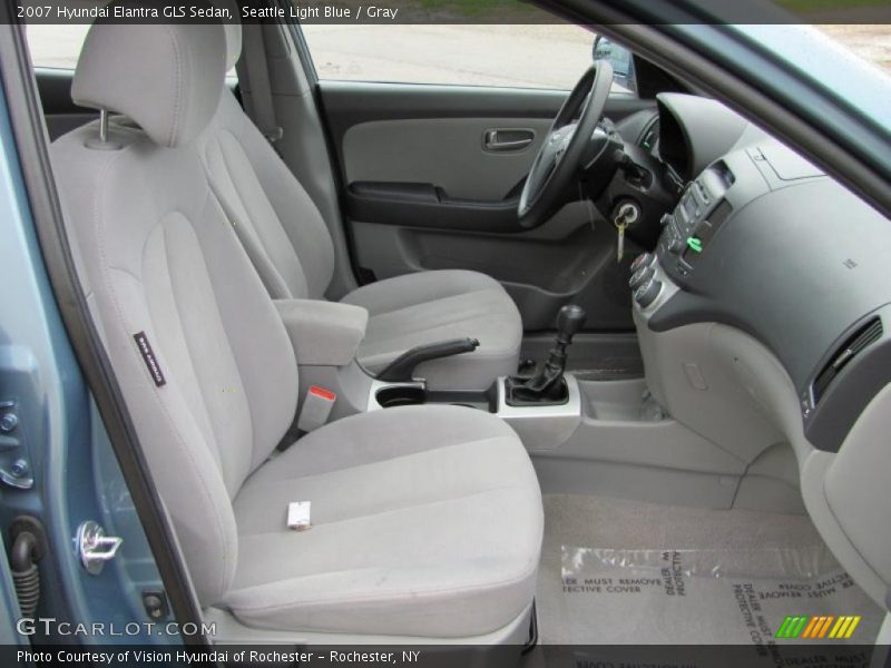 Seattle Light Blue / Gray 2007 Hyundai Elantra GLS Sedan