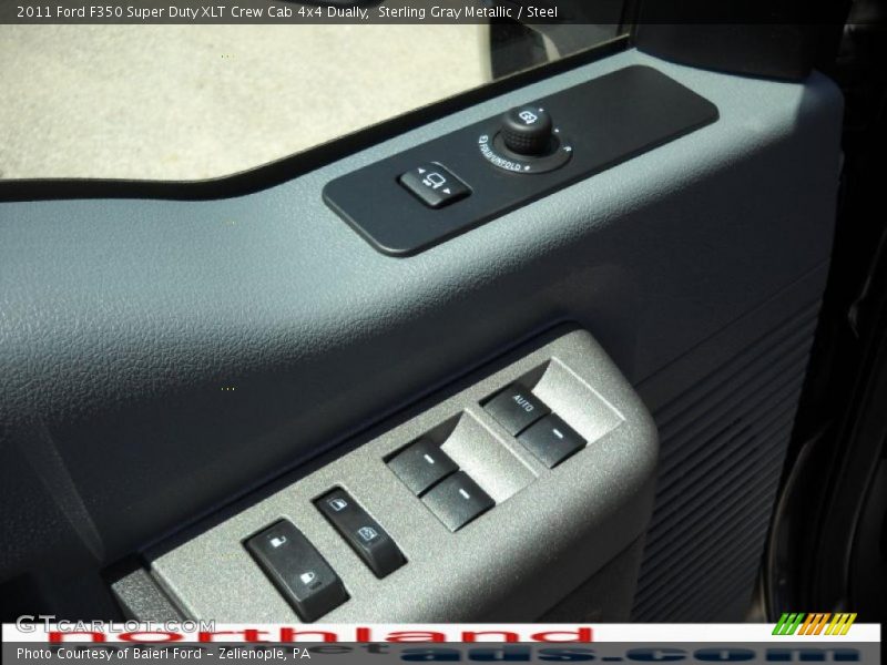 Sterling Gray Metallic / Steel 2011 Ford F350 Super Duty XLT Crew Cab 4x4 Dually