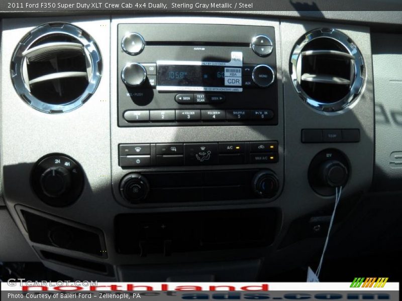 Sterling Gray Metallic / Steel 2011 Ford F350 Super Duty XLT Crew Cab 4x4 Dually