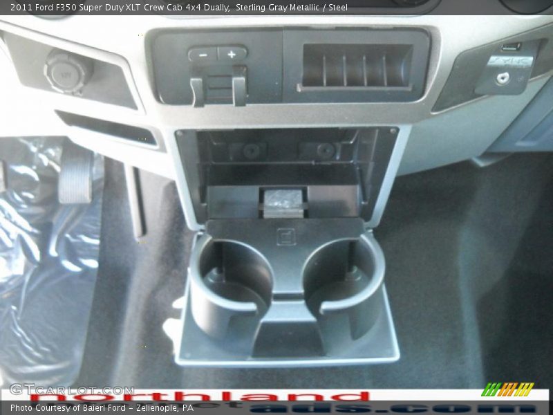 Sterling Gray Metallic / Steel 2011 Ford F350 Super Duty XLT Crew Cab 4x4 Dually