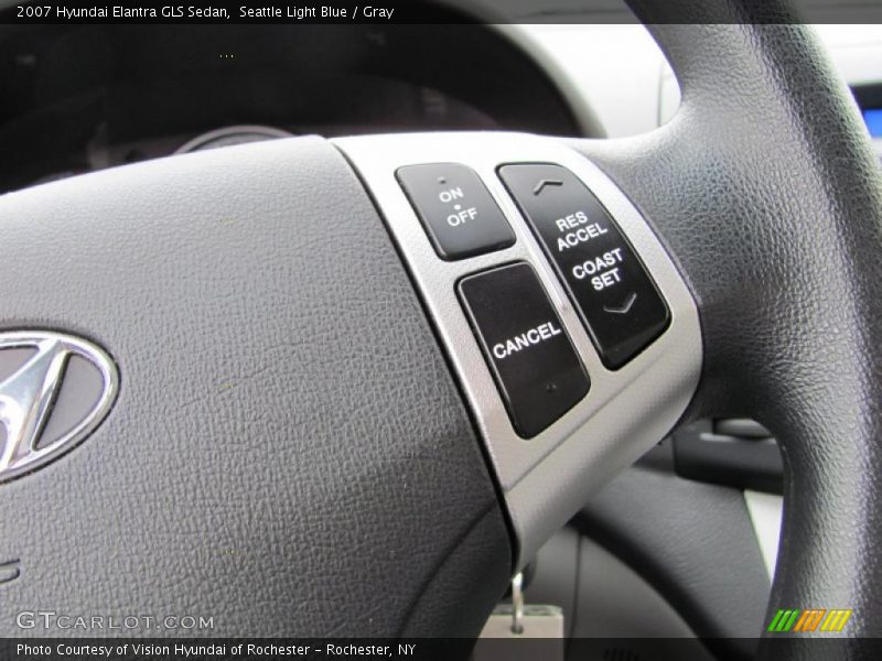 Seattle Light Blue / Gray 2007 Hyundai Elantra GLS Sedan