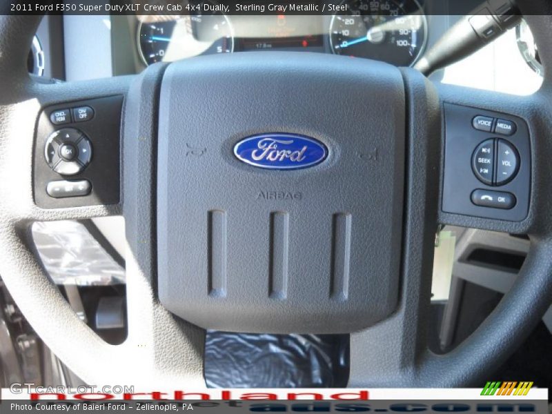 Sterling Gray Metallic / Steel 2011 Ford F350 Super Duty XLT Crew Cab 4x4 Dually