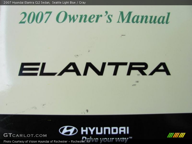 Seattle Light Blue / Gray 2007 Hyundai Elantra GLS Sedan