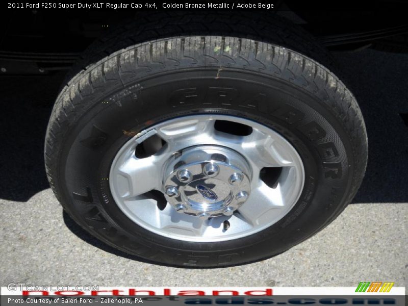 Golden Bronze Metallic / Adobe Beige 2011 Ford F250 Super Duty XLT Regular Cab 4x4