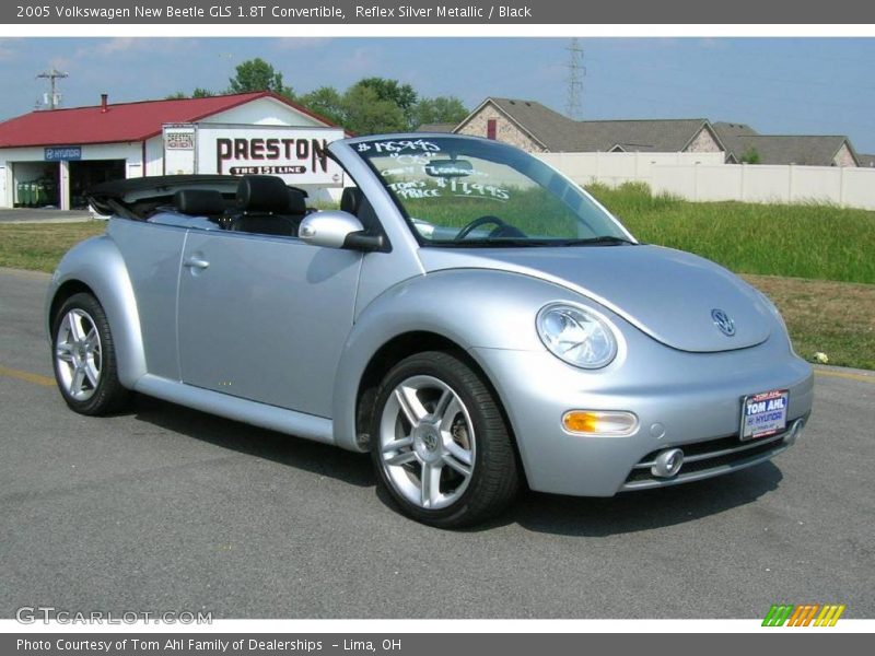 Reflex Silver Metallic / Black 2005 Volkswagen New Beetle GLS 1.8T Convertible