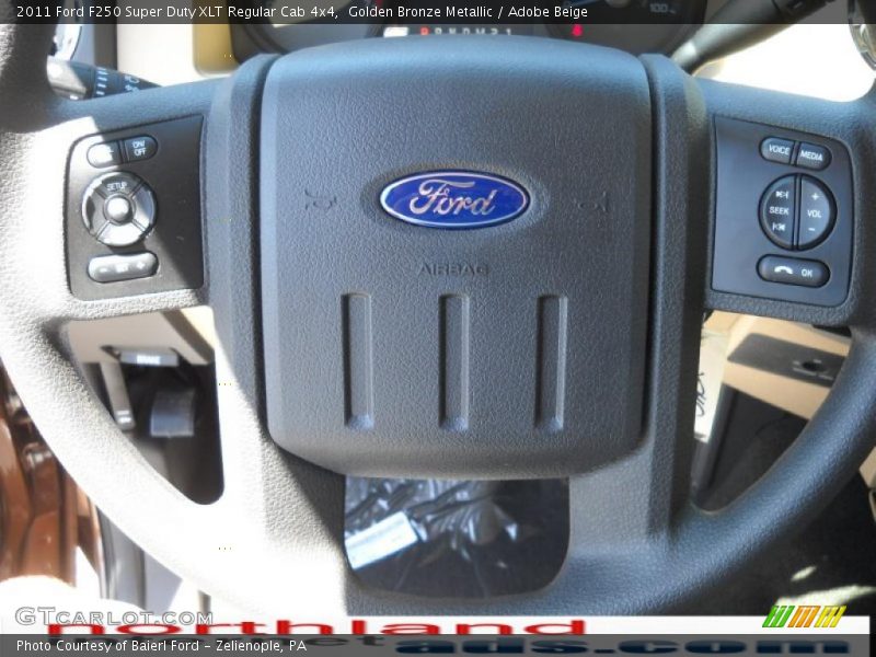 Golden Bronze Metallic / Adobe Beige 2011 Ford F250 Super Duty XLT Regular Cab 4x4