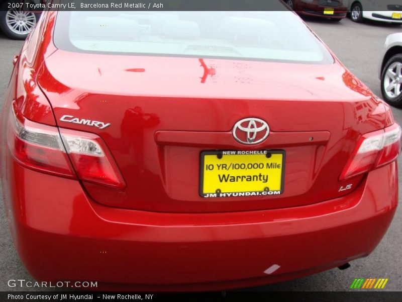 Barcelona Red Metallic / Ash 2007 Toyota Camry LE