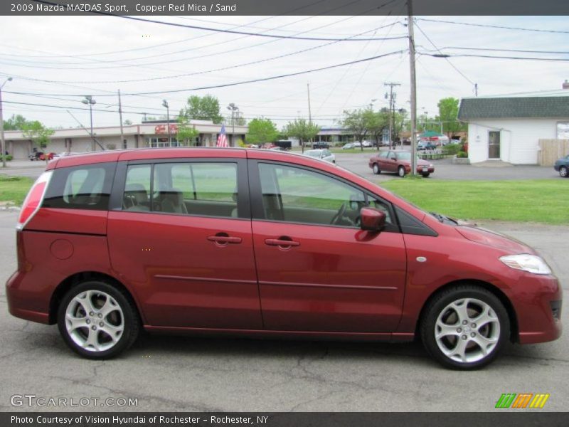 Copper Red Mica / Sand 2009 Mazda MAZDA5 Sport