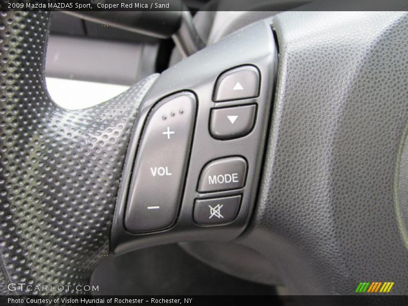 Copper Red Mica / Sand 2009 Mazda MAZDA5 Sport