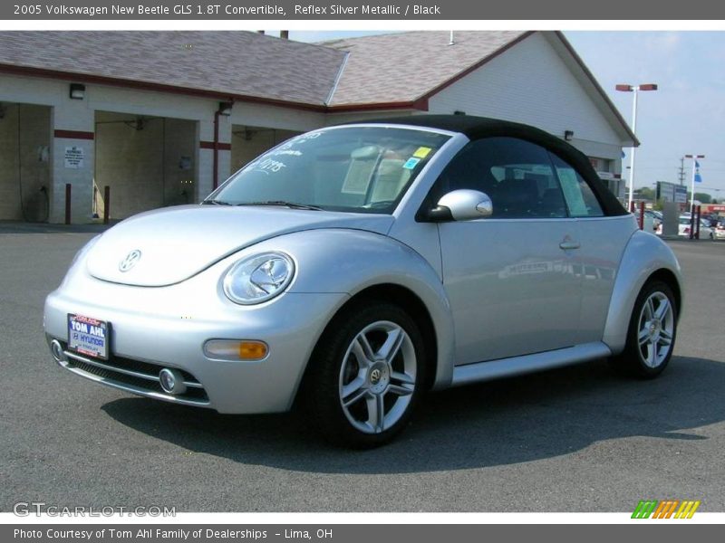 Reflex Silver Metallic / Black 2005 Volkswagen New Beetle GLS 1.8T Convertible