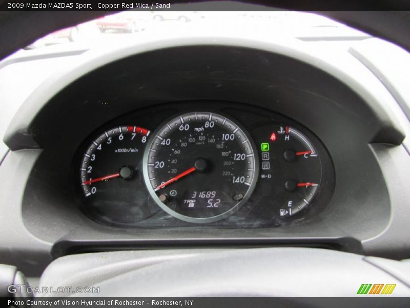 Copper Red Mica / Sand 2009 Mazda MAZDA5 Sport
