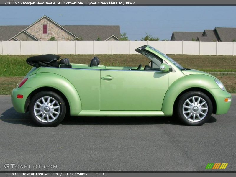 Cyber Green Metallic / Black 2005 Volkswagen New Beetle GLS Convertible