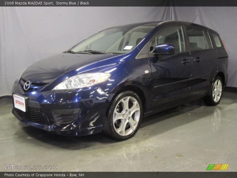 Stormy Blue / Black 2008 Mazda MAZDA5 Sport