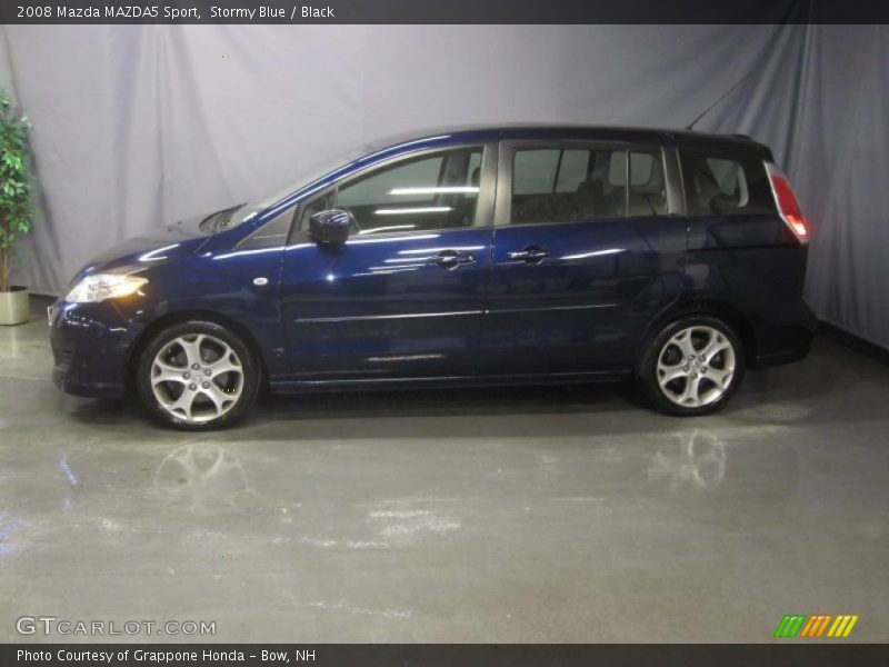 Stormy Blue / Black 2008 Mazda MAZDA5 Sport