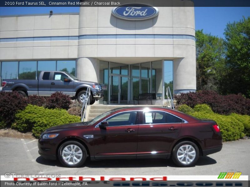 Cinnamon Red Metallic / Charcoal Black 2010 Ford Taurus SEL