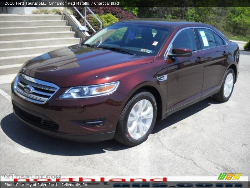 Cinnamon Red Metallic / Charcoal Black 2010 Ford Taurus SEL
