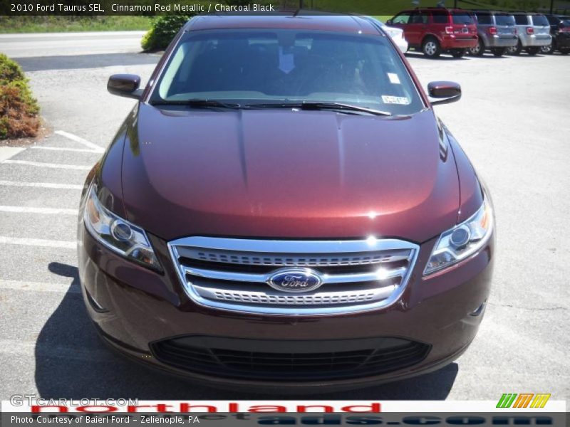 Cinnamon Red Metallic / Charcoal Black 2010 Ford Taurus SEL