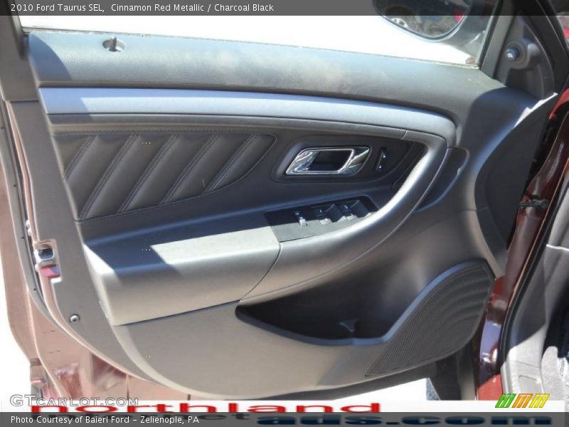 Cinnamon Red Metallic / Charcoal Black 2010 Ford Taurus SEL