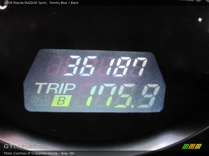 Stormy Blue / Black 2008 Mazda MAZDA5 Sport