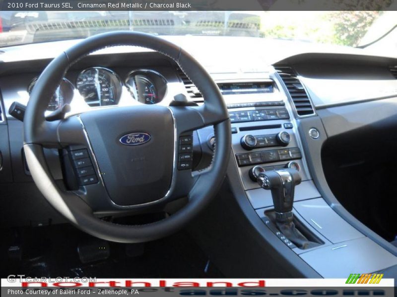 Cinnamon Red Metallic / Charcoal Black 2010 Ford Taurus SEL