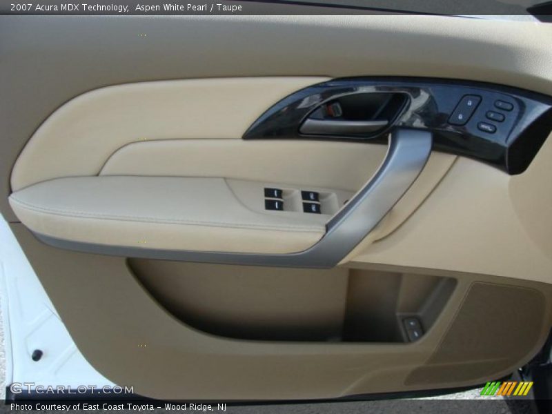 Aspen White Pearl / Taupe 2007 Acura MDX Technology