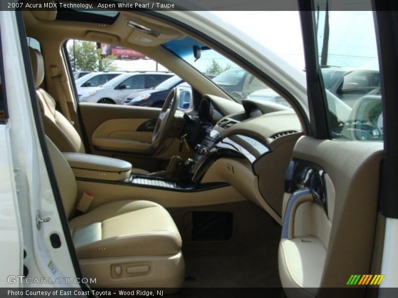 Aspen White Pearl / Taupe 2007 Acura MDX Technology