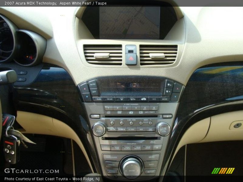 Aspen White Pearl / Taupe 2007 Acura MDX Technology