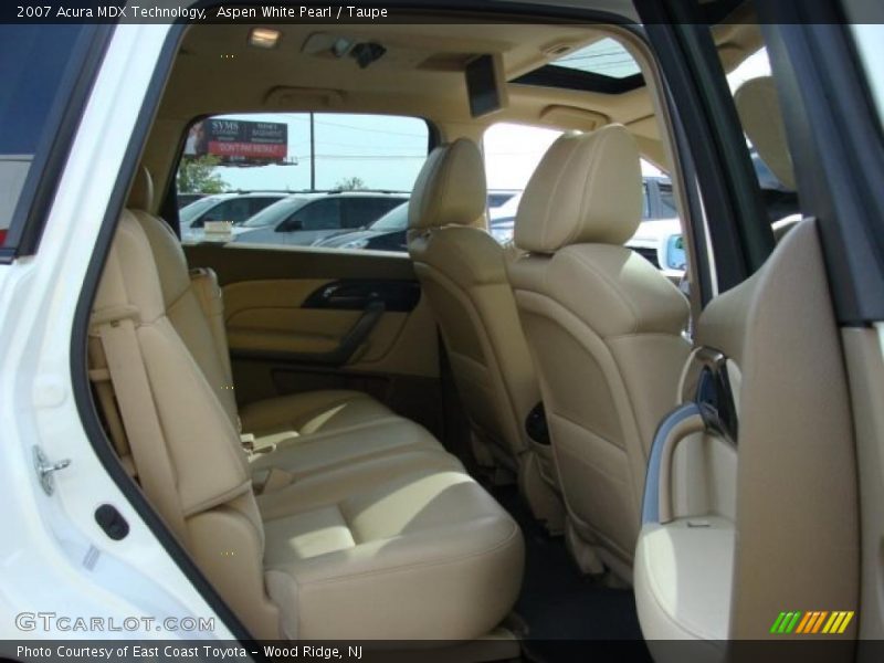 Aspen White Pearl / Taupe 2007 Acura MDX Technology