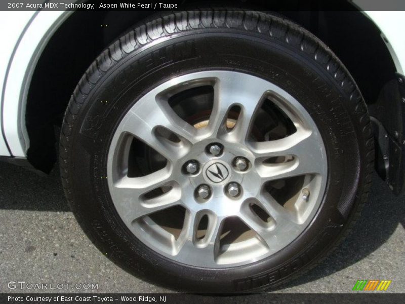 Aspen White Pearl / Taupe 2007 Acura MDX Technology