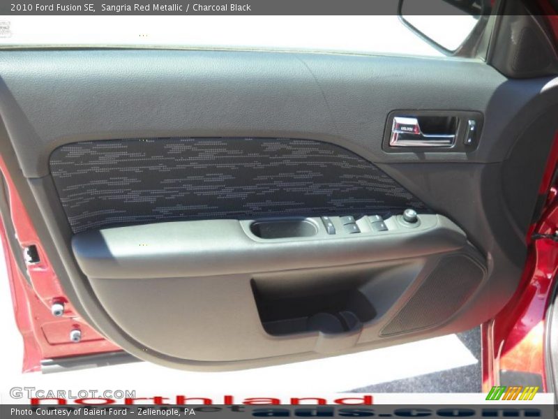 Sangria Red Metallic / Charcoal Black 2010 Ford Fusion SE