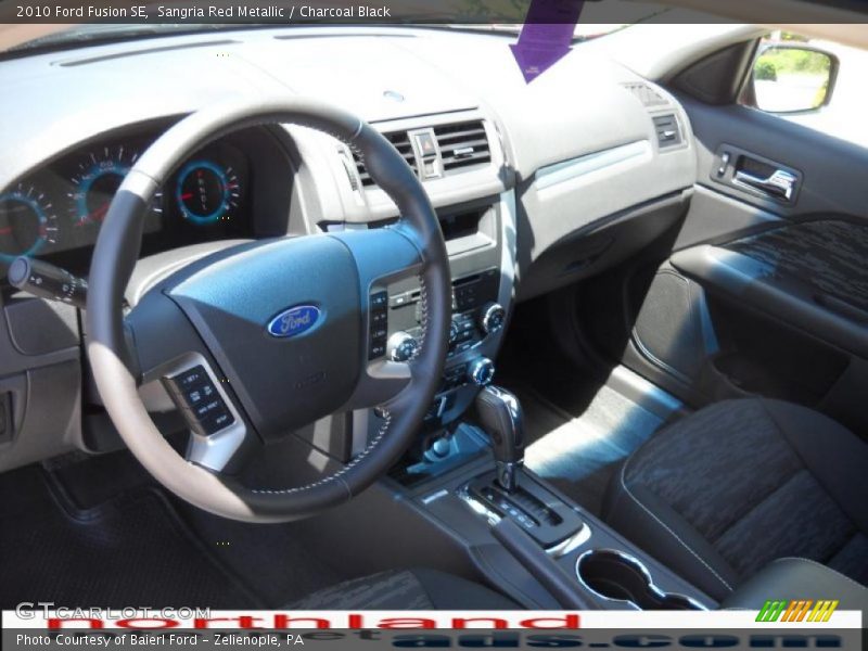 Sangria Red Metallic / Charcoal Black 2010 Ford Fusion SE