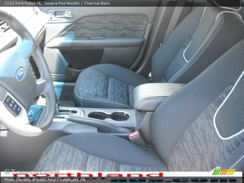 Sangria Red Metallic / Charcoal Black 2010 Ford Fusion SE