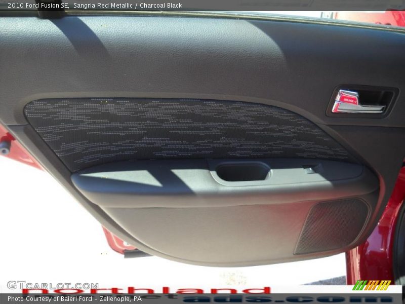 Sangria Red Metallic / Charcoal Black 2010 Ford Fusion SE