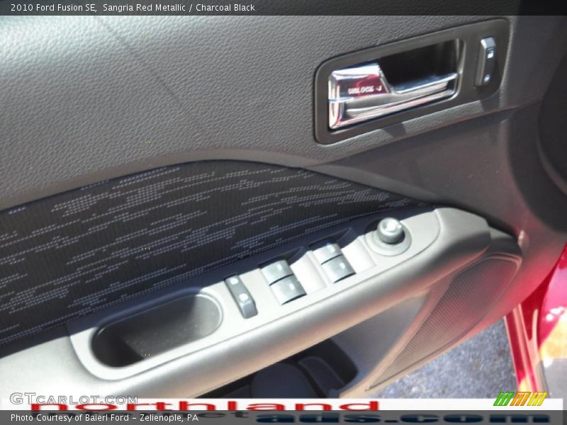Sangria Red Metallic / Charcoal Black 2010 Ford Fusion SE