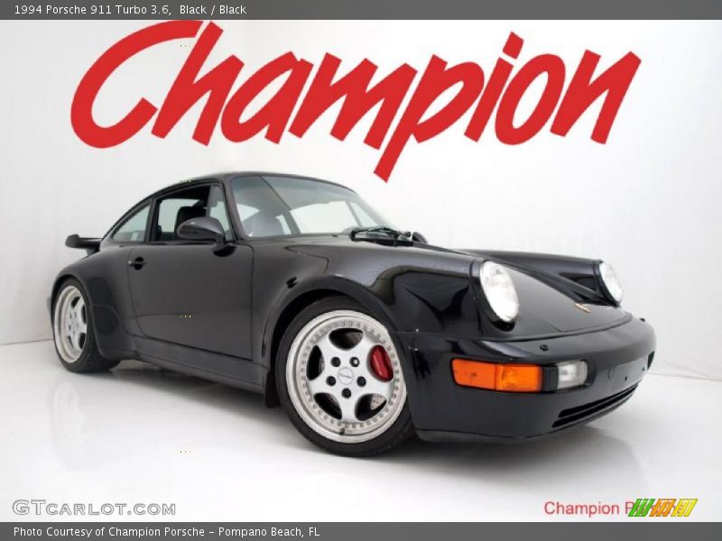 Black / Black 1994 Porsche 911 Turbo 3.6