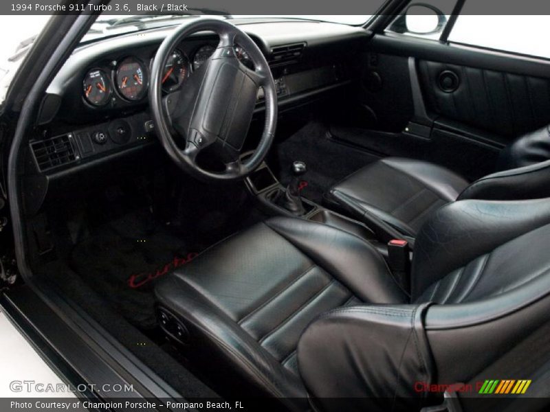 Black Interior - 1994 911 Turbo 3.6 