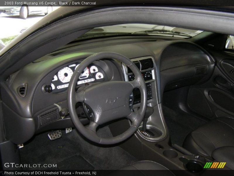 Black / Dark Charcoal 2003 Ford Mustang V6 Coupe