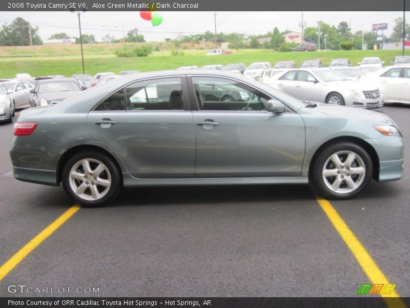 Aloe Green Metallic / Dark Charcoal 2008 Toyota Camry SE V6