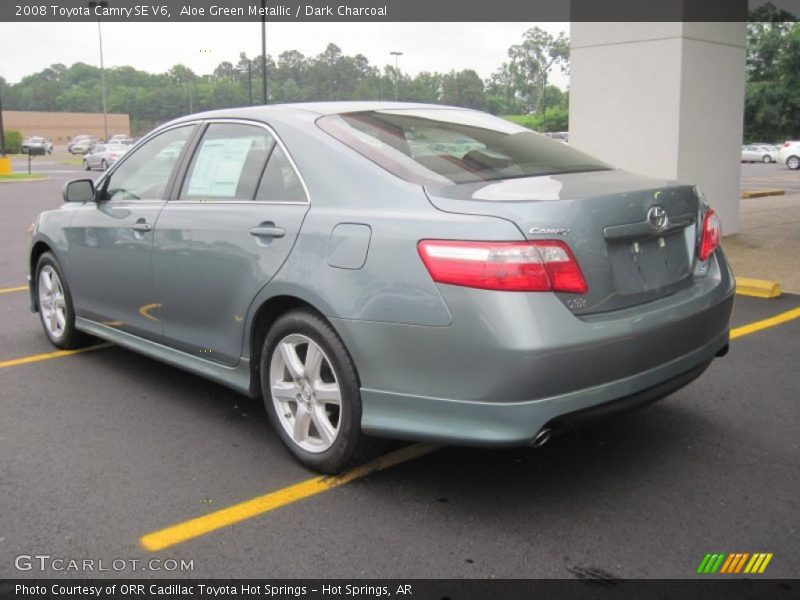 Aloe Green Metallic / Dark Charcoal 2008 Toyota Camry SE V6