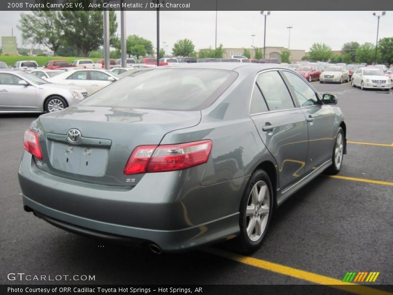 Aloe Green Metallic / Dark Charcoal 2008 Toyota Camry SE V6