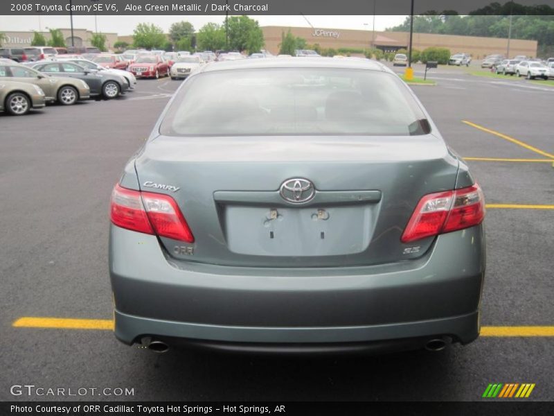 Aloe Green Metallic / Dark Charcoal 2008 Toyota Camry SE V6