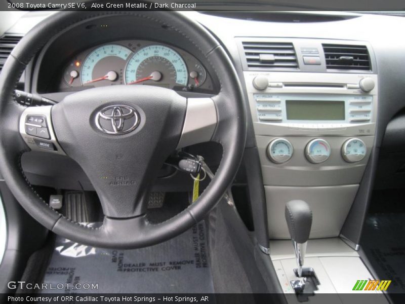 Aloe Green Metallic / Dark Charcoal 2008 Toyota Camry SE V6