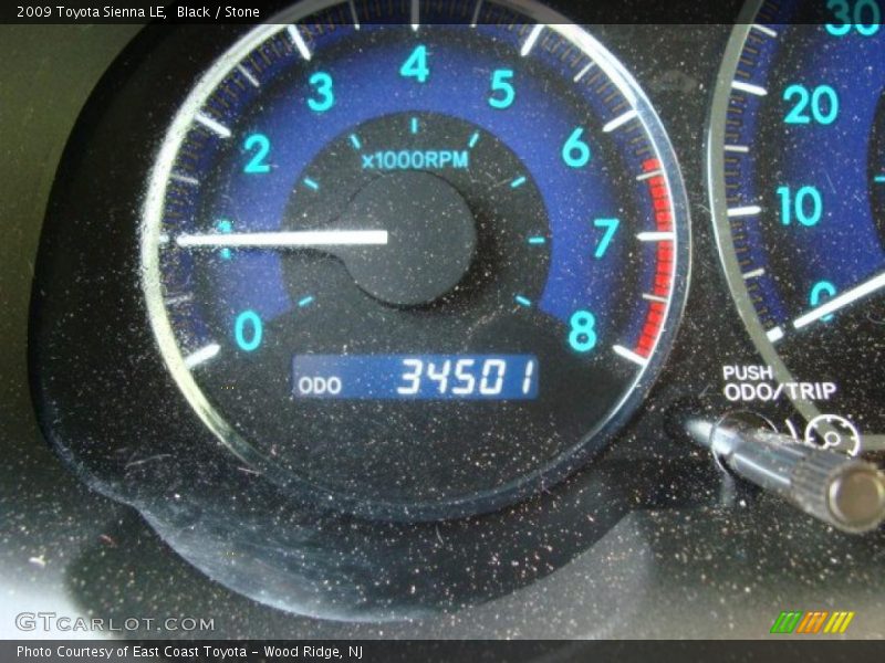 Black / Stone 2009 Toyota Sienna LE