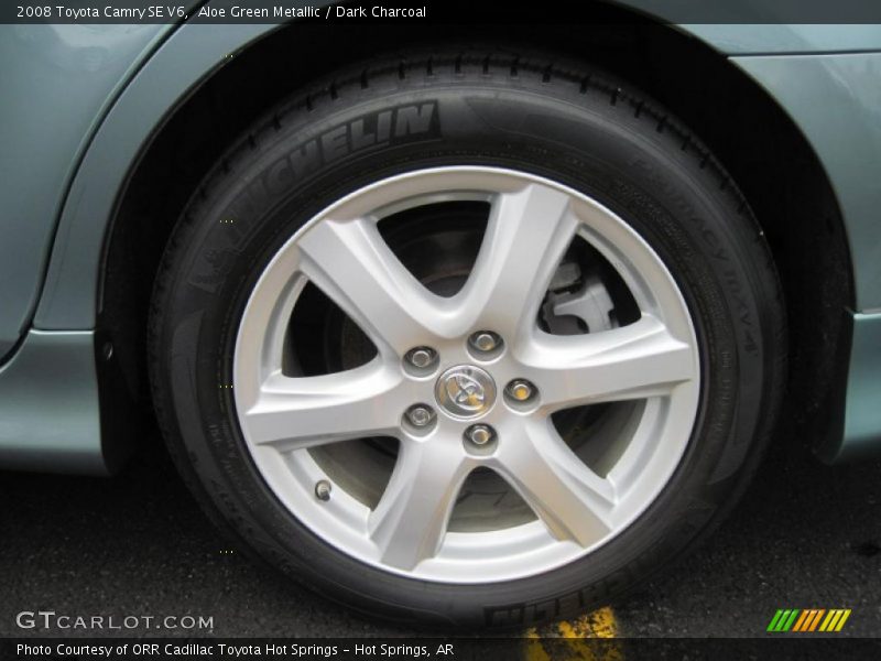 Aloe Green Metallic / Dark Charcoal 2008 Toyota Camry SE V6