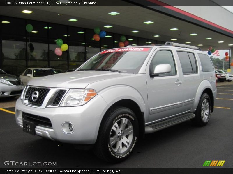 Silver Lightning / Graphite 2008 Nissan Pathfinder LE