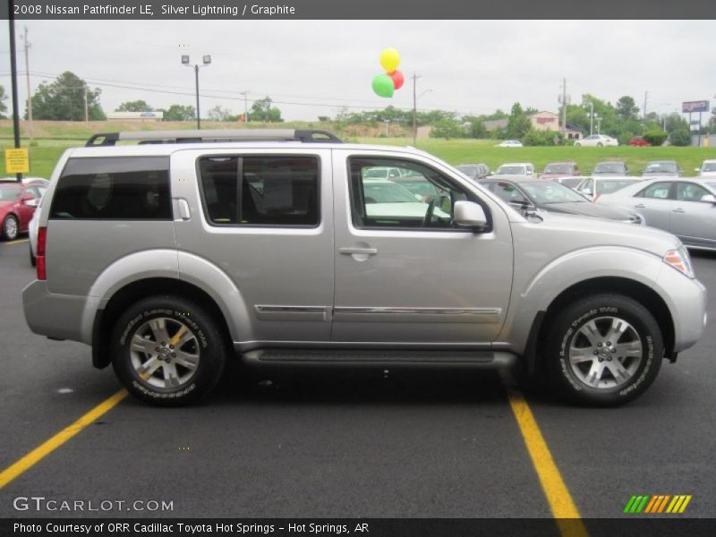 Silver Lightning / Graphite 2008 Nissan Pathfinder LE