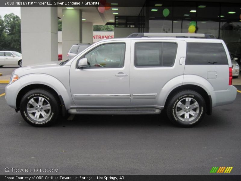 Silver Lightning / Graphite 2008 Nissan Pathfinder LE