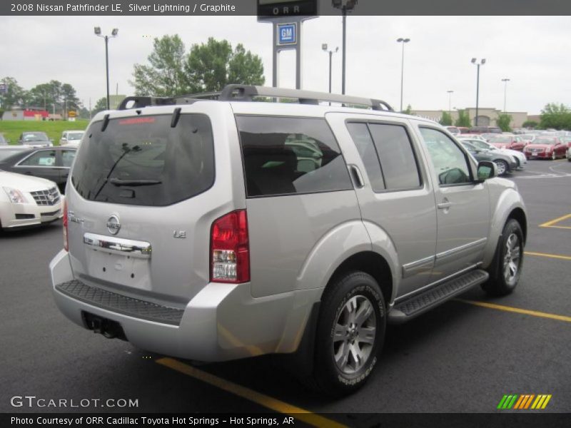 Silver Lightning / Graphite 2008 Nissan Pathfinder LE