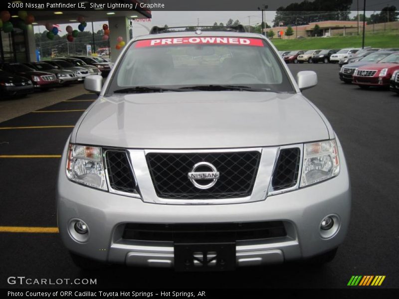 Silver Lightning / Graphite 2008 Nissan Pathfinder LE
